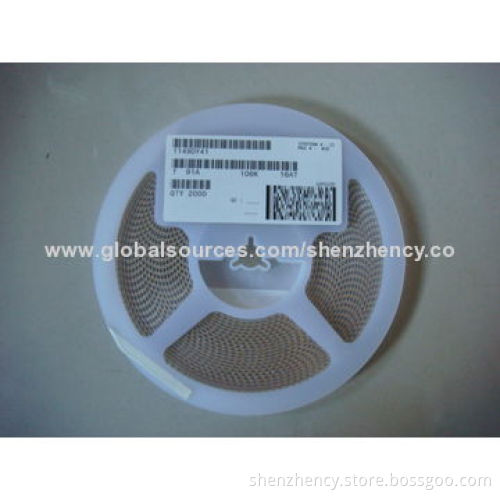 SMD Tantalum Capacitor, T491A106K016AT, 10UF/16V/10%/1206, A Case